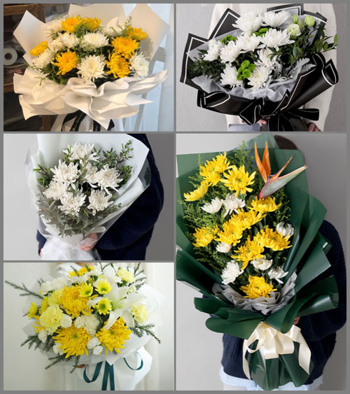 山东青岛平度市店子镇萝卜刘家村白事花束代送